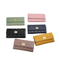 womens wallet 100 sheepskin genuine leather ladies purses card holder foldable portable lady coin purses