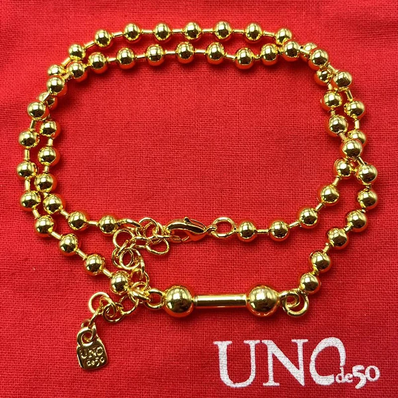 

2023 UNOde50 New Spanish Bestselling Creative Fashion Simple Exquisite DIY Necklace Women's Romantic Jewelry Gift Bag