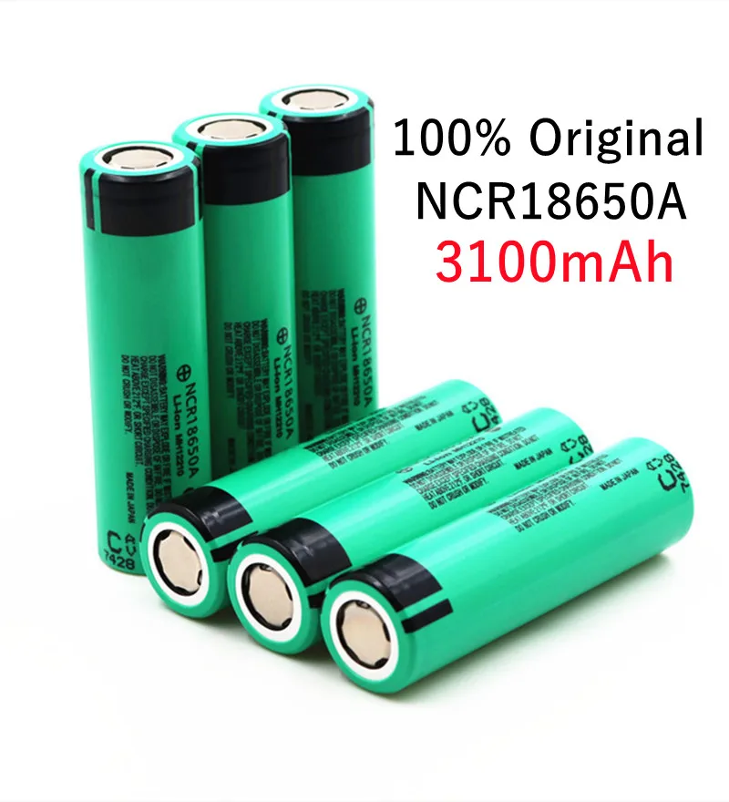 100% новый оригинальный 18650 аккумулятор NCR18650A 3 7 в 3100 мАч литиевая аккумуляторная