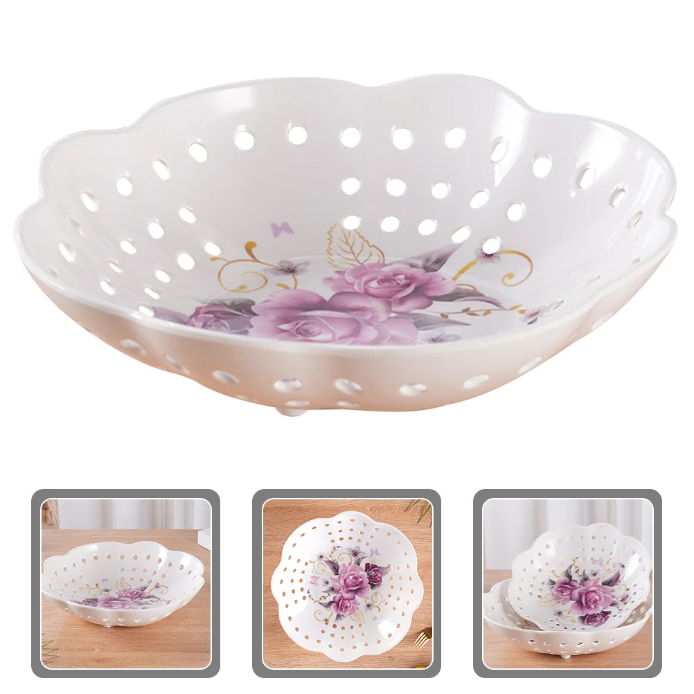 

Bowl Fruit Vegetable Holder Appetizer Snack Candy Storage Basket Tray Kitchen Stand Farmhouse Bowls Baskets Plates Plate Bread