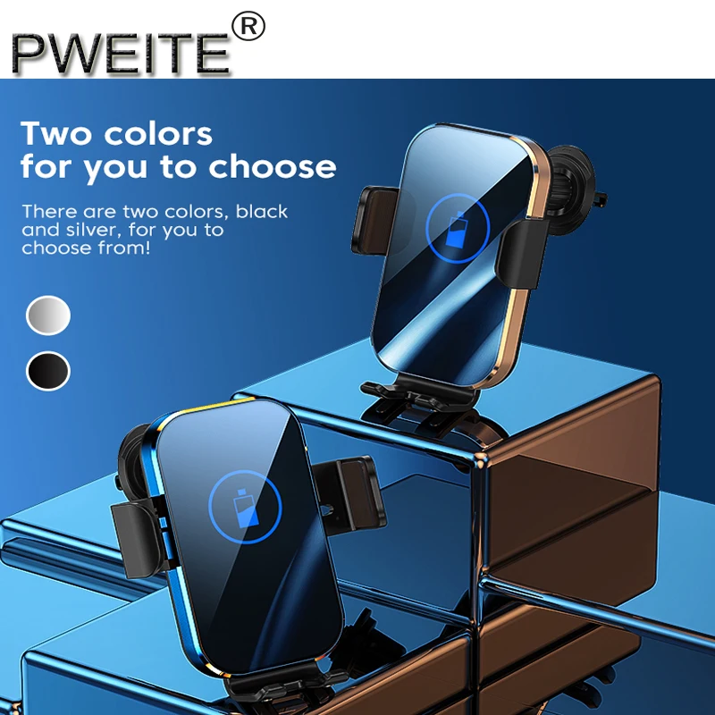 

15W Fast Charging Auto Clamping Car Charger Phone Mount Phone Holder for iPhone 14 13 12 11 Pro Max Xs, Samsung Galaxy S23 S22