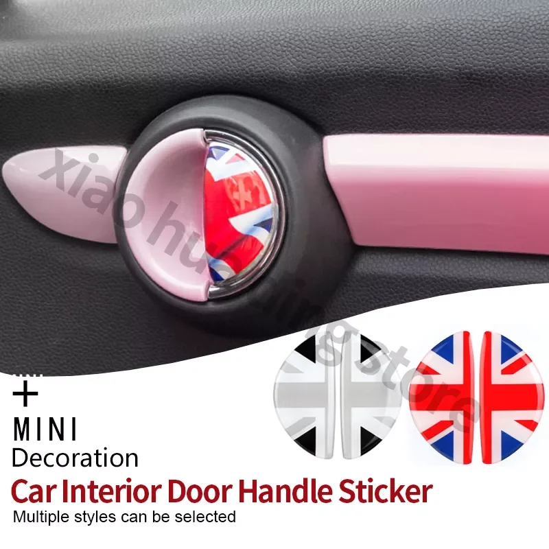 

Inner Door Handle Cover Sticker for Mini CooperS ONE Countrtyman clubman R55 R56 R61 R60 Interior Decoration Accessories
