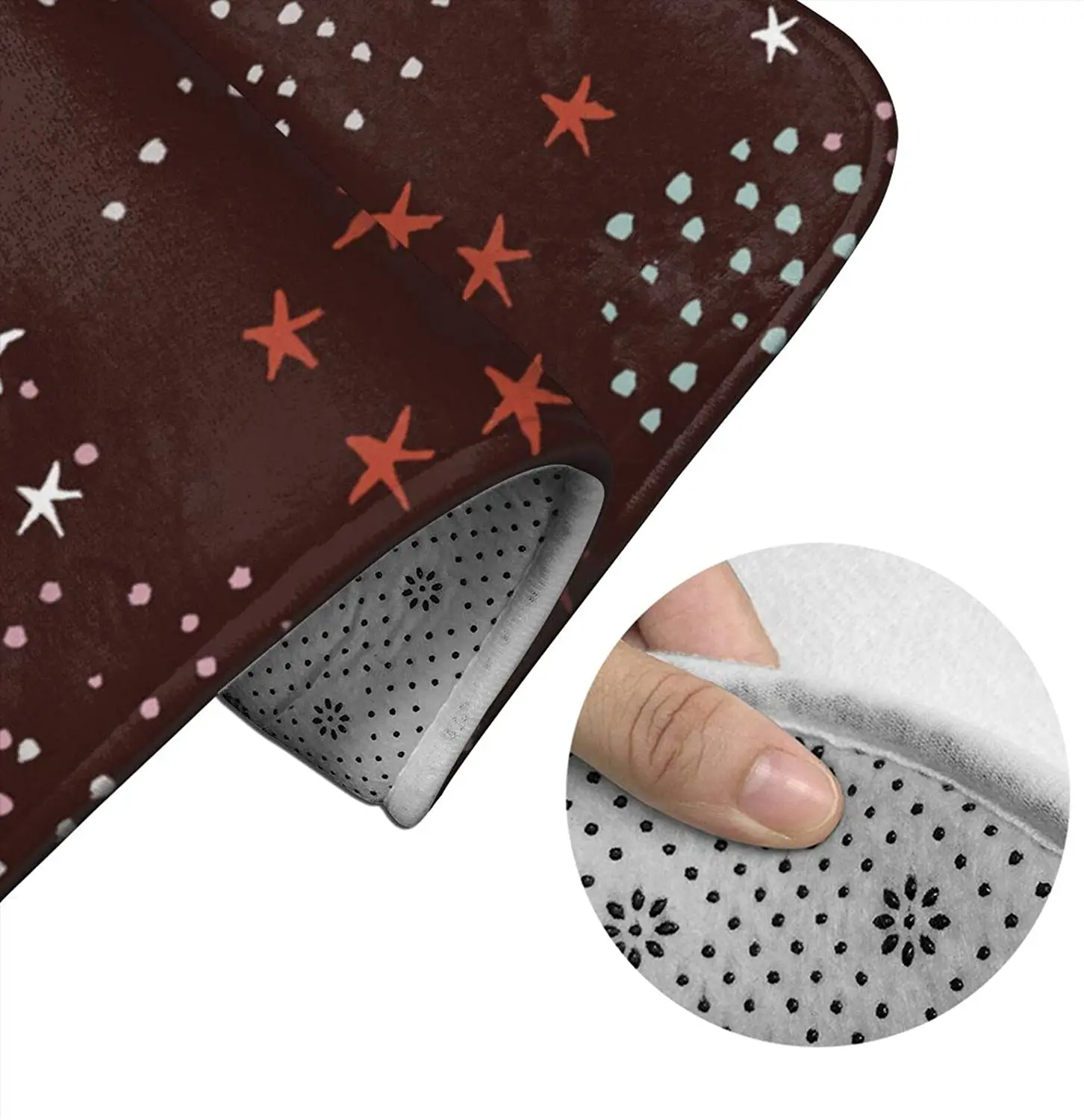 

Stars Onmaroon Bathroom Mat Sets 3 Piece Set Rugs Memory Foam Mat Set Toilet Seat Cover Bath Mat Lid Cover