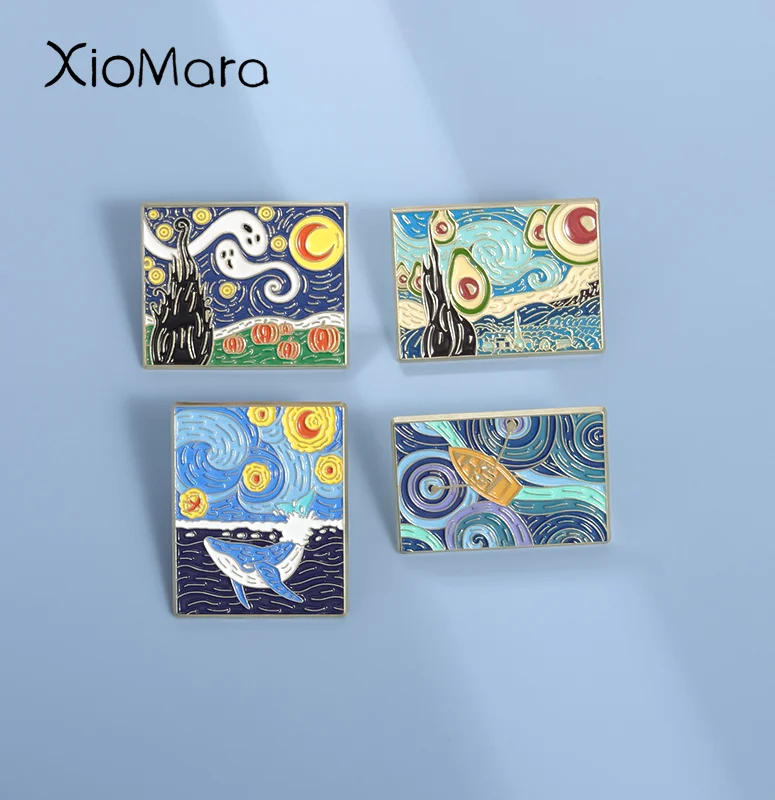 Брошь с абстрактным рисунком