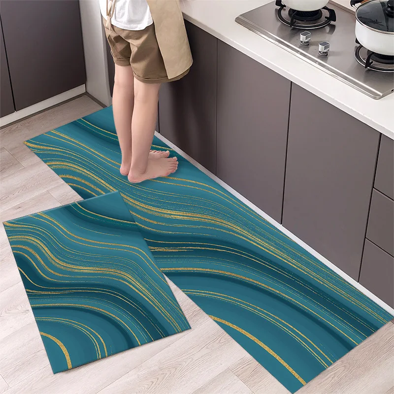 

Yaapeet Non-slip Simple Nordic Style Kitchen Floor Mat Household Carpet Long Strip Door Mat Modern Home Decor