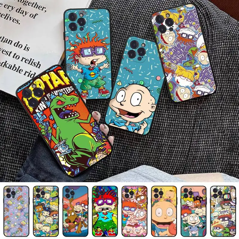 

Cartoon Children and Monsters Phone Case for iphone 14 13 12 11 Pro Mini Xs Max 8 7 6 Plus X XR Se 2020 Soft Silicone Cover