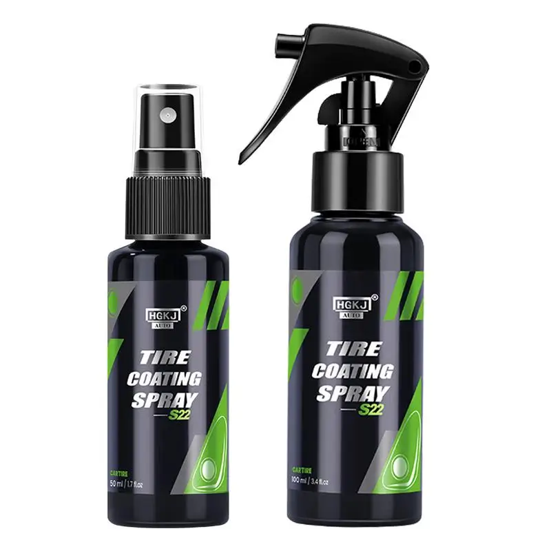 Tire Shine Coating Spray Long-Lasting Shine Formula Care Coating Care Spray Recharge Car Ceramic Coating Protective Ultra