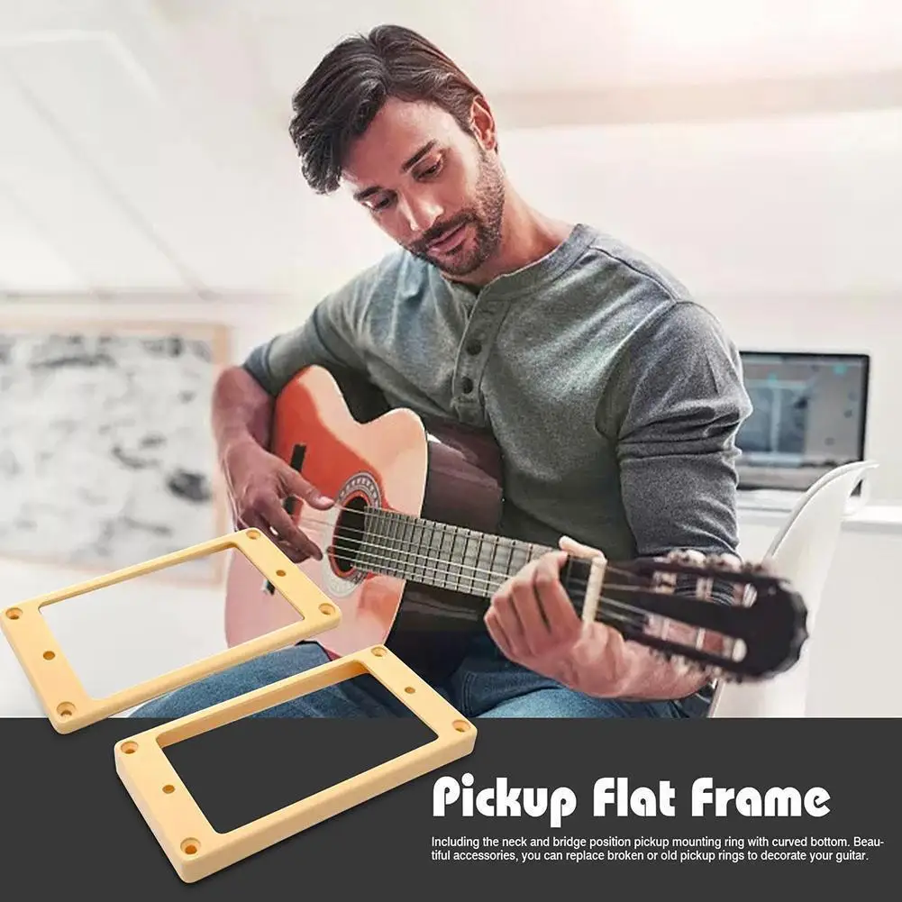 

Guitar Pickup Frame Epi Double Pickup Frame Outer Frame Black Plastic Flesh-colored Accessories Instrument Musical Q1m0