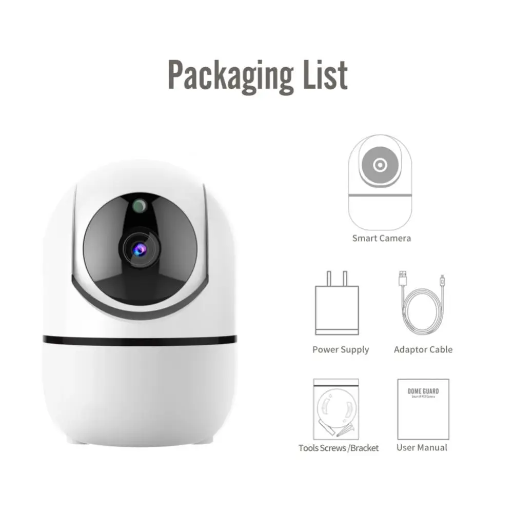 

Ip-камера видеонаблюдения Hd с функцией автослежения, 720p