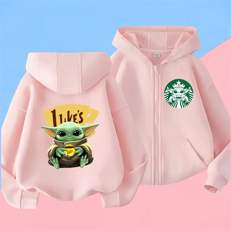 Толстовка с капюшоном на молнии героями мультфильмов