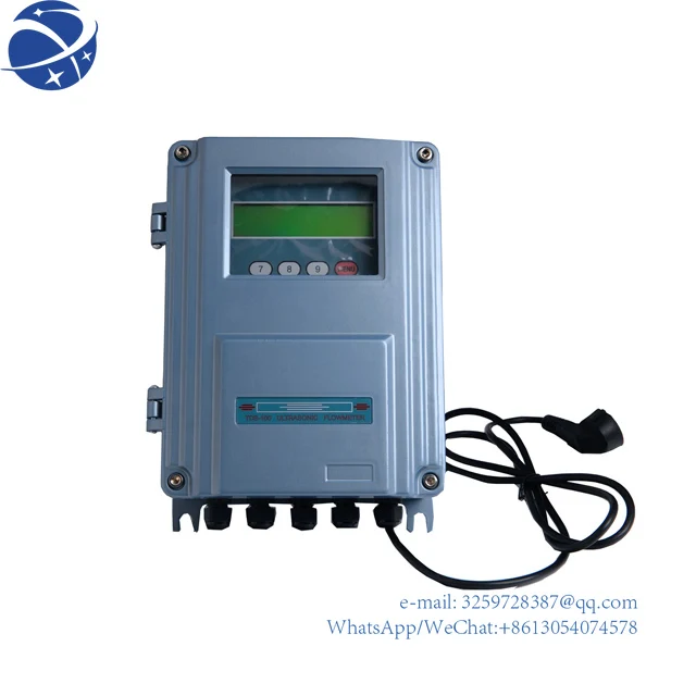 

Yun YiT-Measurement TDS-100F1 online ultrasonic flow meter plastic flow meter ultrasonic flowmeter with pressure indicator