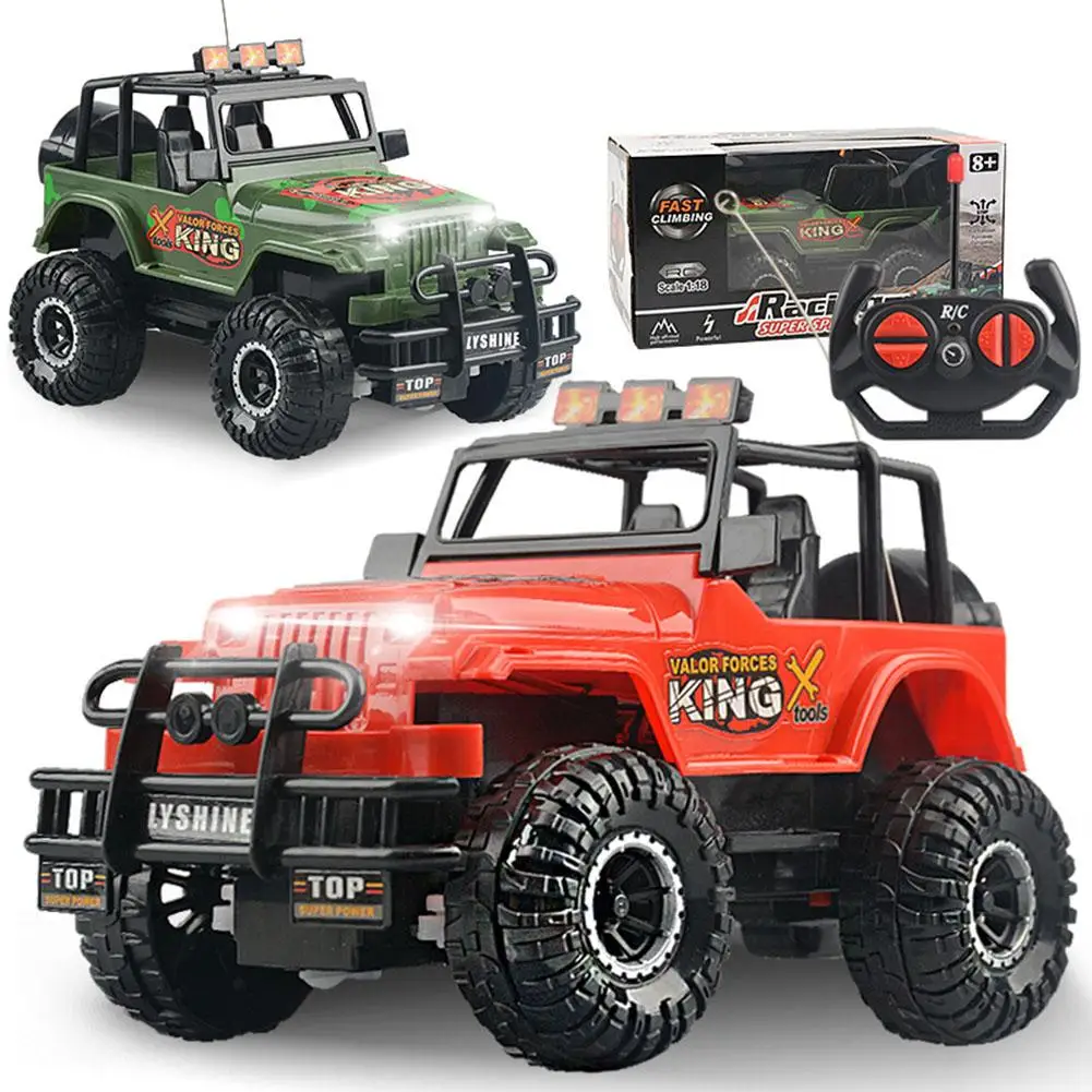 1:18 Remote Control Car 4-Channel Off-Road Vehicle Electric Remote Control Car Model Toys For Boys Children Gifts Brinquedos