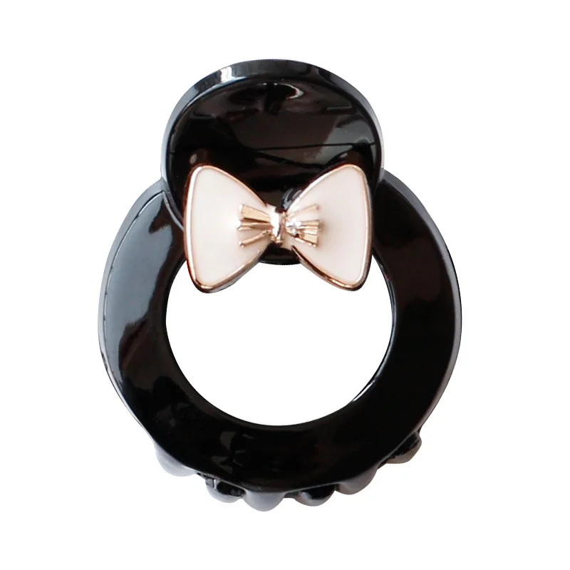 

Заколка для волос с бантом для девочек, элегантная Заколка-краб в Корейском стиле, аксессуар на голову, 2 шт.