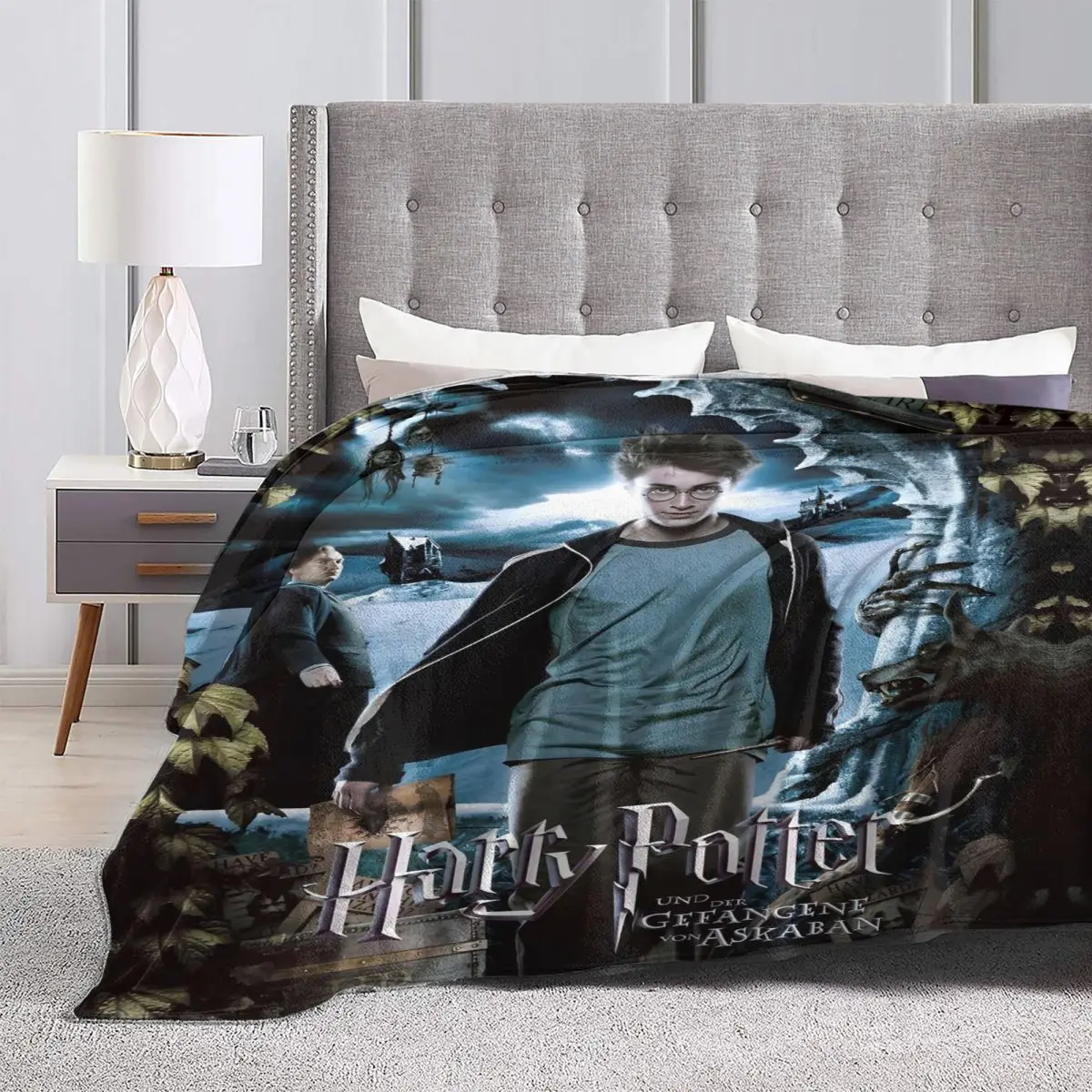 Теплое одеяло для путешествий в самолете H-HARRY P-POTTER фильма фэнтезийное