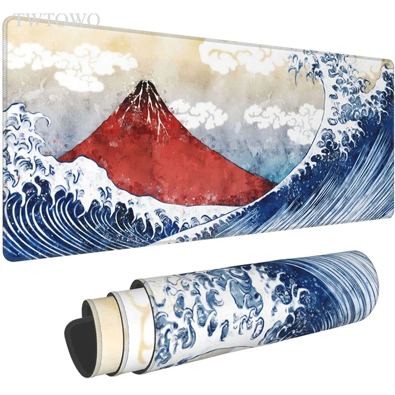 

Japanese Style Mountain Great Waves Mouse Pad Gaming XL New Computer HD Mousepad XXL Carpet Soft Office Computer Mouse Mat
