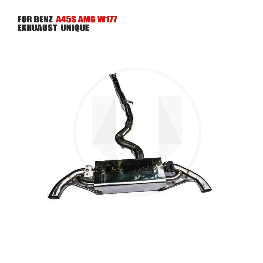 

UNIQUE Stainless Steel Exhaust System Performance Catback is Suitable for Mercedes-Benz A45S AMG W177 2023 Car Muffler