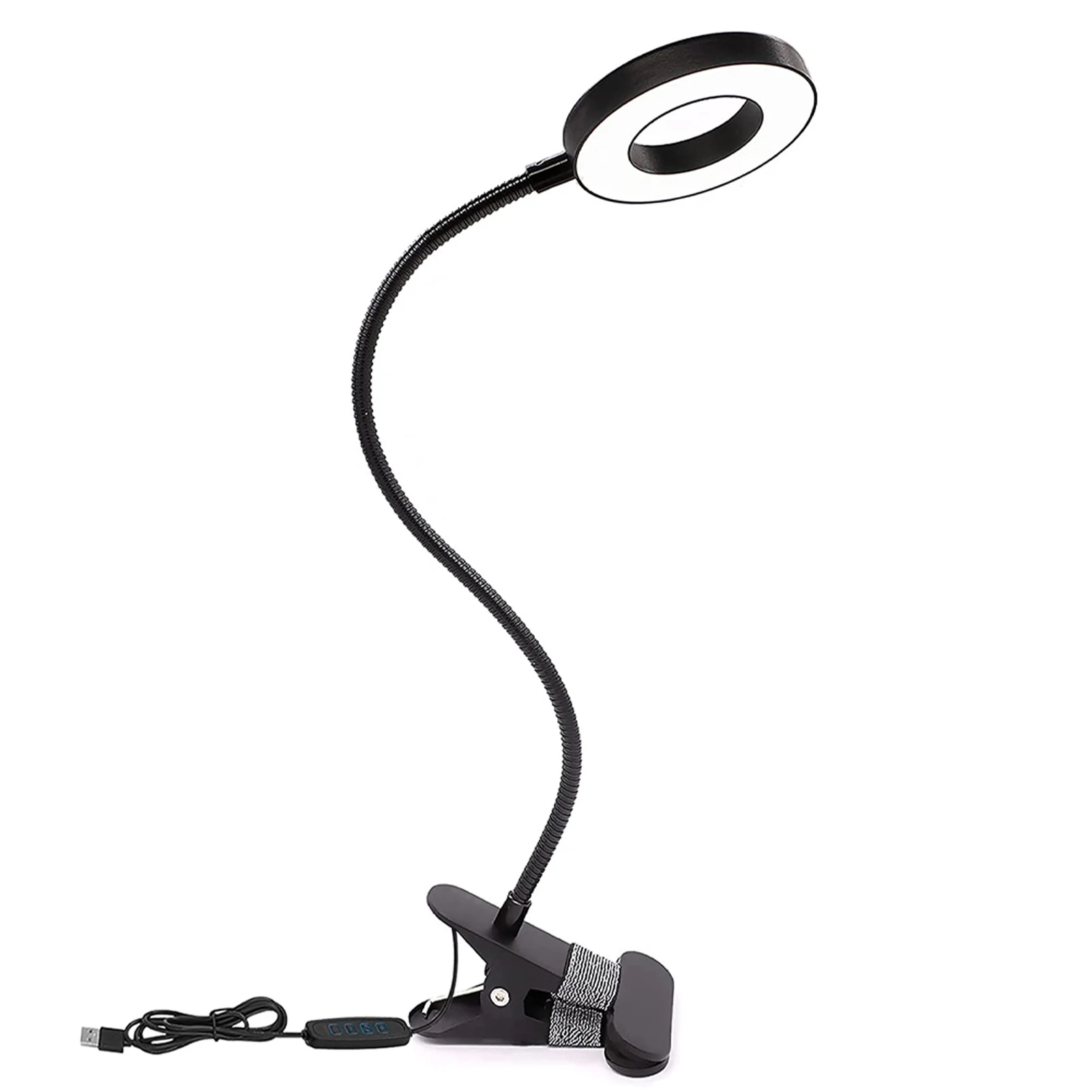 

For Video 10 Brightness Levels 3 Modes Dimmable Photography Flexible Gooseneck Conference Home Office Reading Light USB Plug In