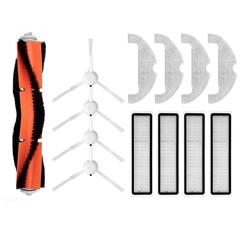 

Запасные части для робота-пылесоса Xiaomi Dreame Bot D10 Plus RLS3D, основная боковая щетка, фильтр НЕРА, швабра