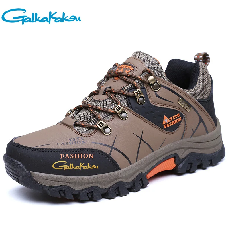 

Large Size Men's Shoes Outdoor Fishing Hiking Breathable Shoes Men's Low-top Lace-up Non-slip Wear-resistant Hiking Sneakers