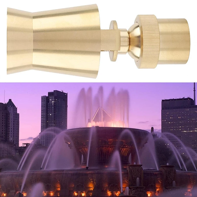 Brass Durable Adjustable Ice Tower Cascade For Fountains Sprinkler Head(1 Inch DN25) | Sprayers