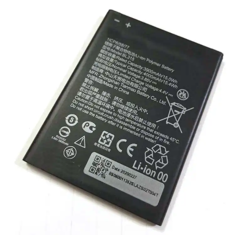 

Westrock 4000mAh Battery BL315 for Lenovo L19111 A7 Cellphone