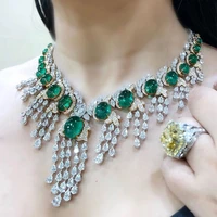 soramoore new dubai noble luxury opal 4pcs necklace earrings bracelet ring jewelry set for women romantic bridal wedding jewelry