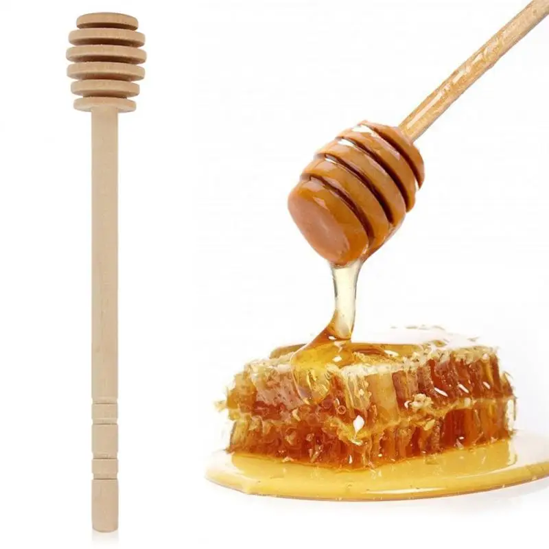 1-10 шт. деревянные палочки для меда маленькая ложка с длинной ручкой дозатор