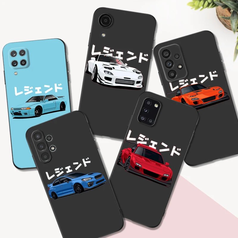 Черный чехол из ТПУ для Samsung Galaxy A03 SM-A035 Core A03S A13 A23 LTE A33 A53 A73 4G 5G JDM CAR