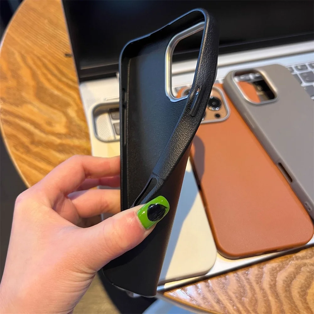 Leather Skin Soft TPU Slim Case Cover For Samsung Galaxy A05S A15 A14 A33 A73 A31 A52s A24 A23 A55 Shockproof Phone Capa Coque