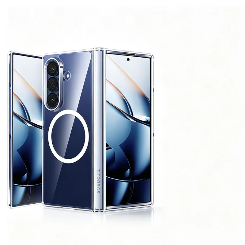 Магнитный чехол TORRAS для Samsung Z Fold 8 Ultra с отсеком для S Pen, мягкий на ощупь, ударопрочный, с поддержкой беспроводной зарядки и защитой шарнира. (art.: 3920dd0ecdb0c) - 3920dd0ecdb0c