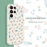 mini flowers phone case for samsung galaxy s22 s21 s20 fe s10 s9 s10e note 20 ultra 10 9 plus cover