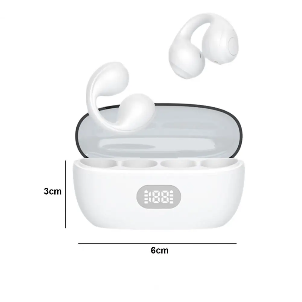 Беспроводные наушники-вкладыши с объемным 3D звуком дисплей мощности костная