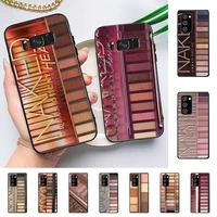 makeup eyeshadow palette phone case for samsung note 5 7 8 9 10 20 pro plus lite ultra a21 12 72