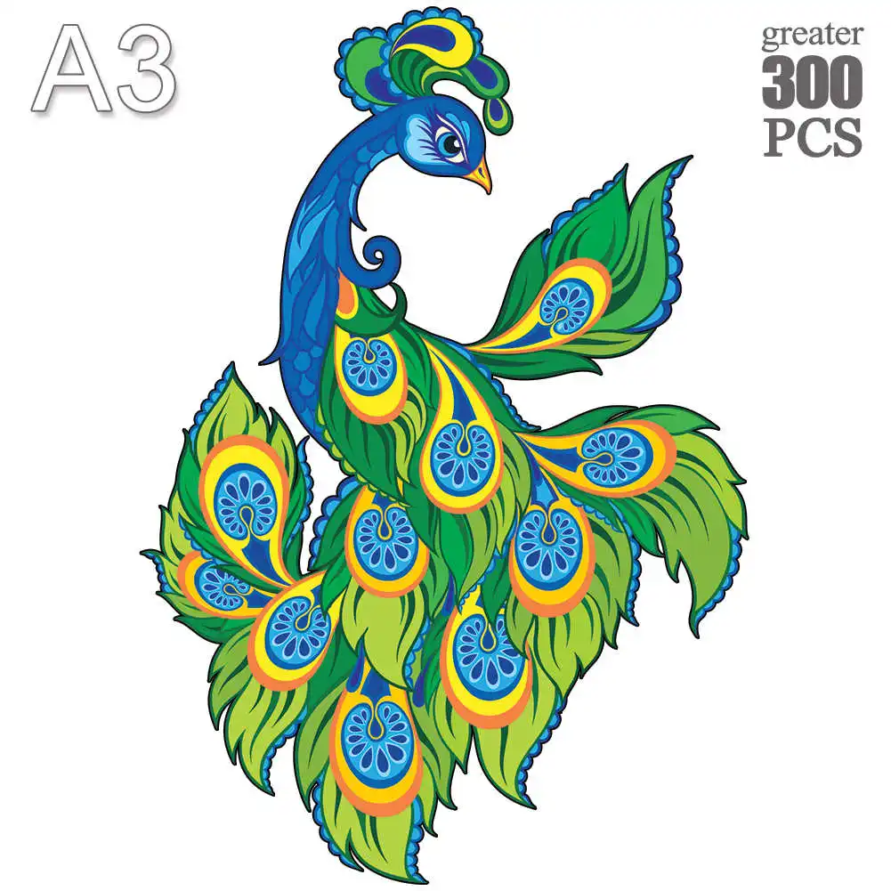 

Wooden animal Puzzles Jigsaw kids Adults Birthday Gifts Home Decor bird puzzel Children family Games Toys Wooden Puzzles 2022