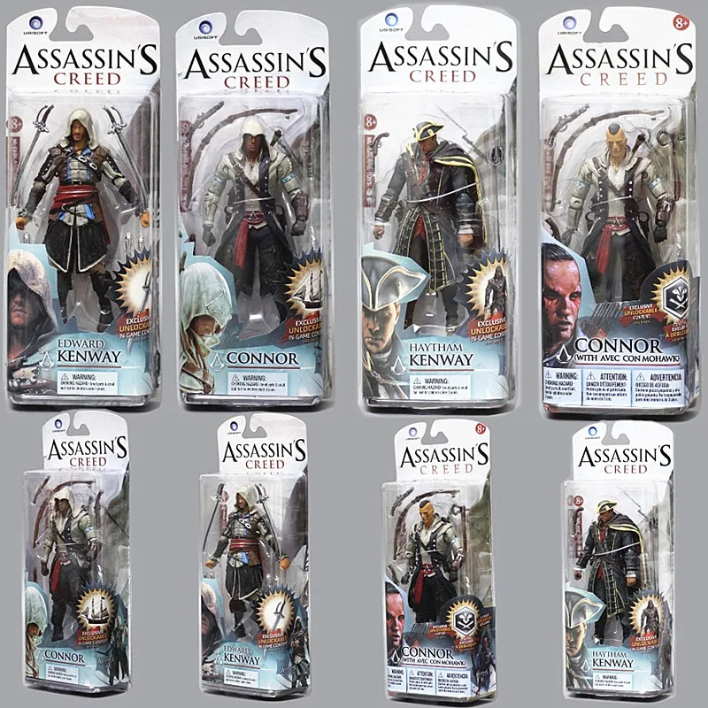 

McFarlane Action Figure Model Toys Assassin's Creed Connor Haytham Edward Kenway 6 inch PVC Soilders Toy For Boys Kids Gift Play