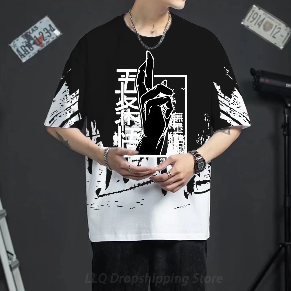 

Oversized T-shirt Jujutsu Kaisen T Shirt Anime Men's Harajuku Top Short Sleeve T-shirts Hip Hop Casual Print Summer Fashion Tops