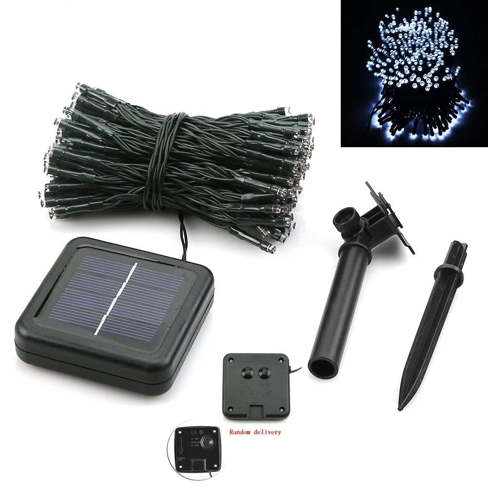 

Solar Garden Lights Outdoor LED Solar Energy Street Garland Fairy String Lights For Garden Party Christmas Decoration
