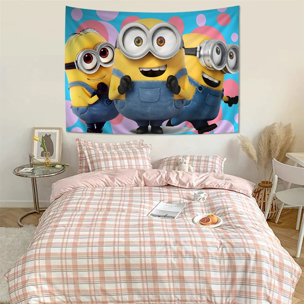 М-Миньоны D-Гадкий-мой аниме гобелен подвесной Таро хиппи Фотофон домашний декор