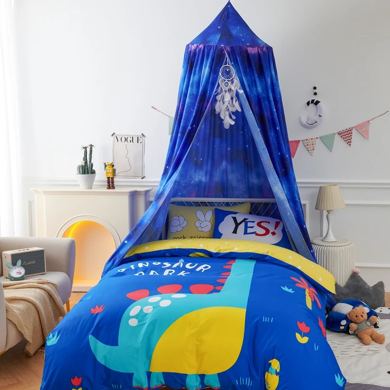 

Новая детская кровать для мальчика навес из москитной сетки на кроватку подвесная палатка украшение для дома гостиная спальня угловой Деко...