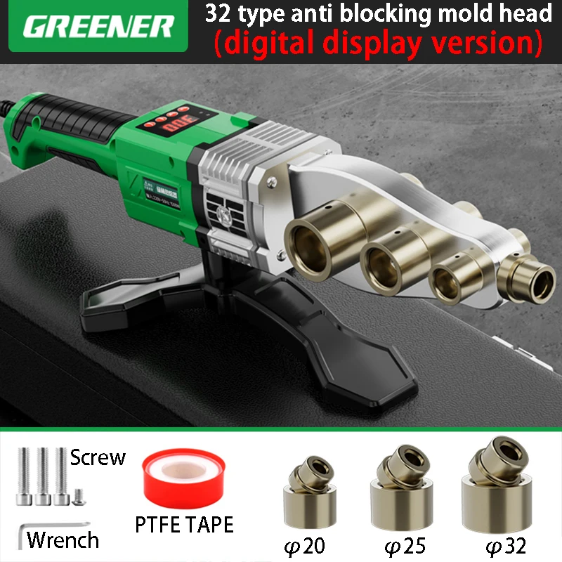 

GREENER Портативный сварочный аппарат для труб PPR