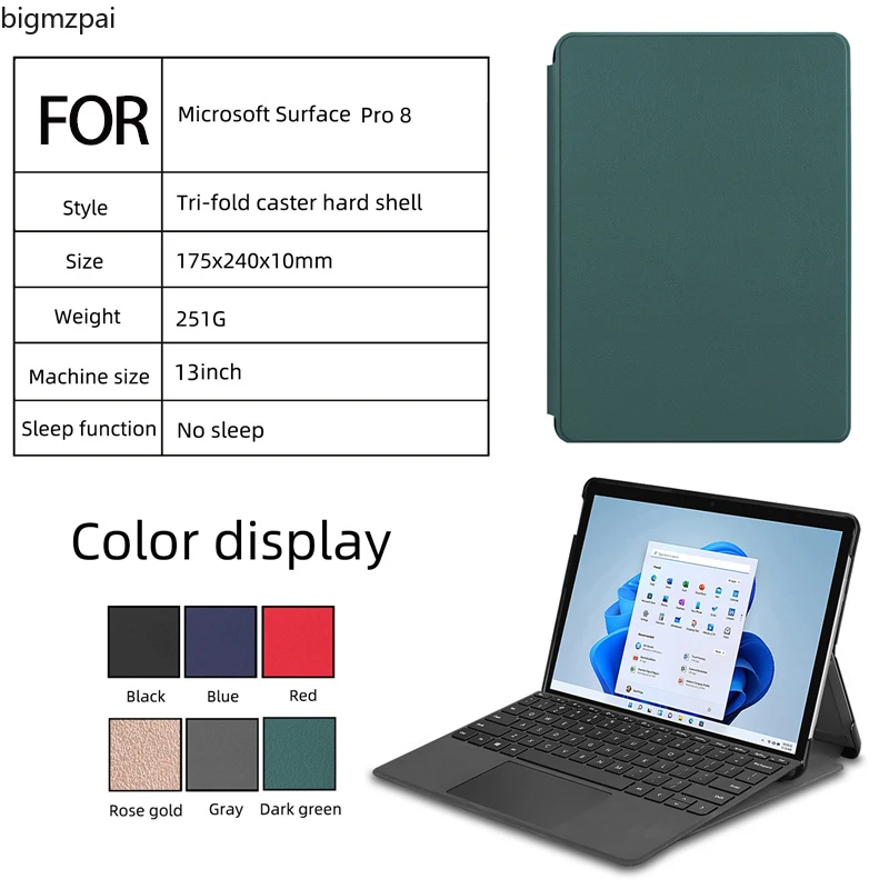 Модный Роскошный чехол для Microsoft Surface pro 8 13 дюймов планшета PRO складная подставка