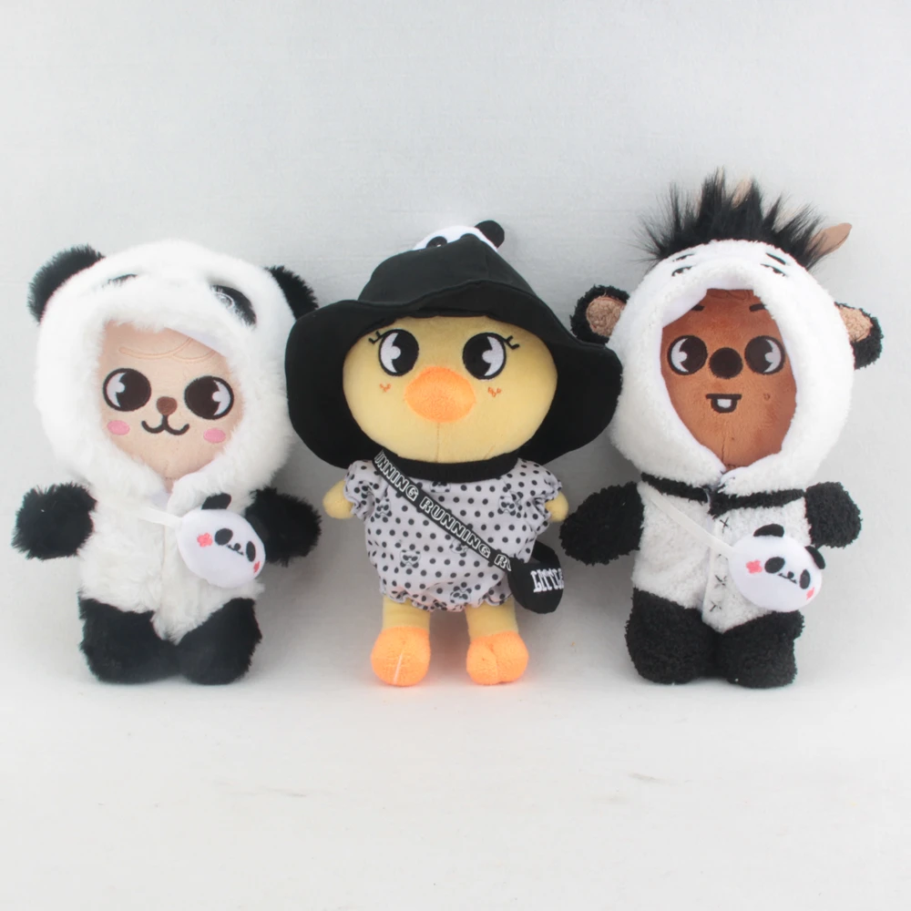 

20cm Plush Doll's Clothes Outfit Accessories for Korea Kpop EXO Idol Dolls Pajama Panda Suit Clothing Fans Gift Collection Toy