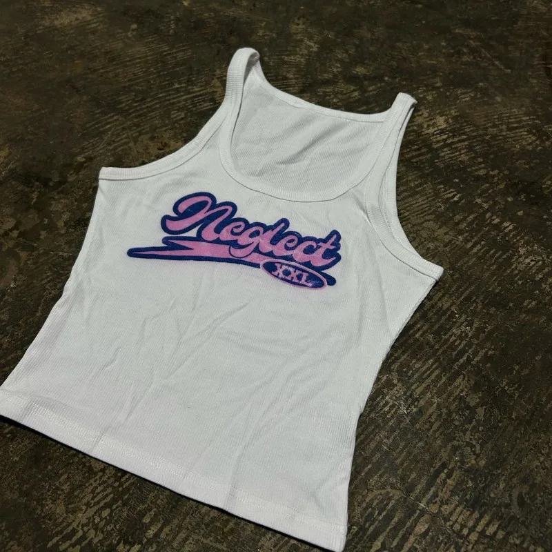 Y2k Женская одежда майка топ без рукавов сексуальный Лидер продаж индивидуальный