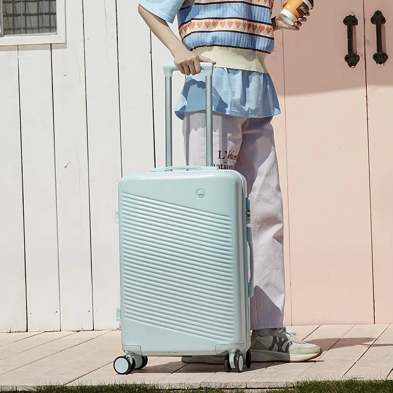 22/24/26/28 Inch travel suitcase on wheels 20 inch carry on luggage Stylish silent universal wheel trolley suitcase valises