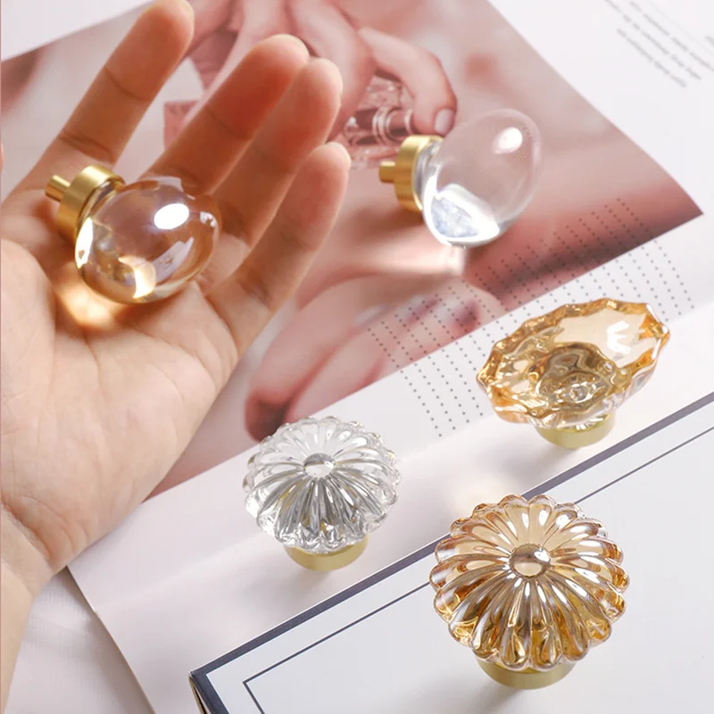 

Dove Egg Crystal Glass Transparent Cabinet Drawer Door Furniture Diamond Cupboard Pulls Knob Kitchen Pull Handle Hardware
