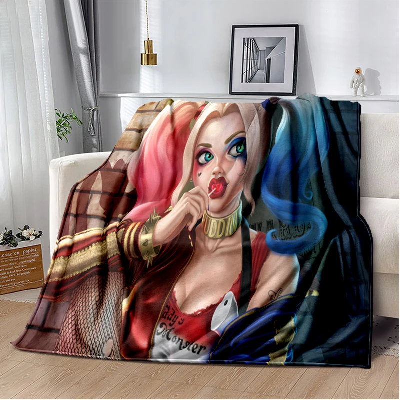 

Персонализированное легкое теплоизоляционное одеяло Joker girl для детей и взрослых, одеяло для дивана, кровати, офиса