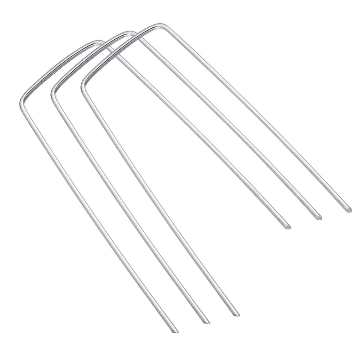 

Landscape Staples Heavy Duty Garden Fabric Stakes Ground Galvanized Sod Metal Securing Pegs