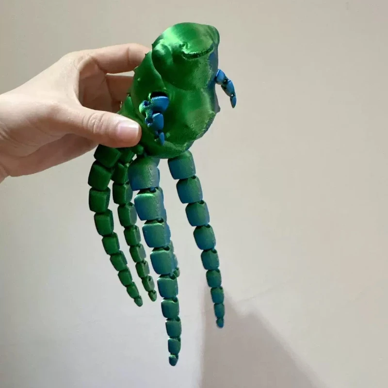 Фото Фигурка Snuggle Fish из Subnautica: 3D-печатная подвижная модель осьминога-монстра с пипками, в наличии №3