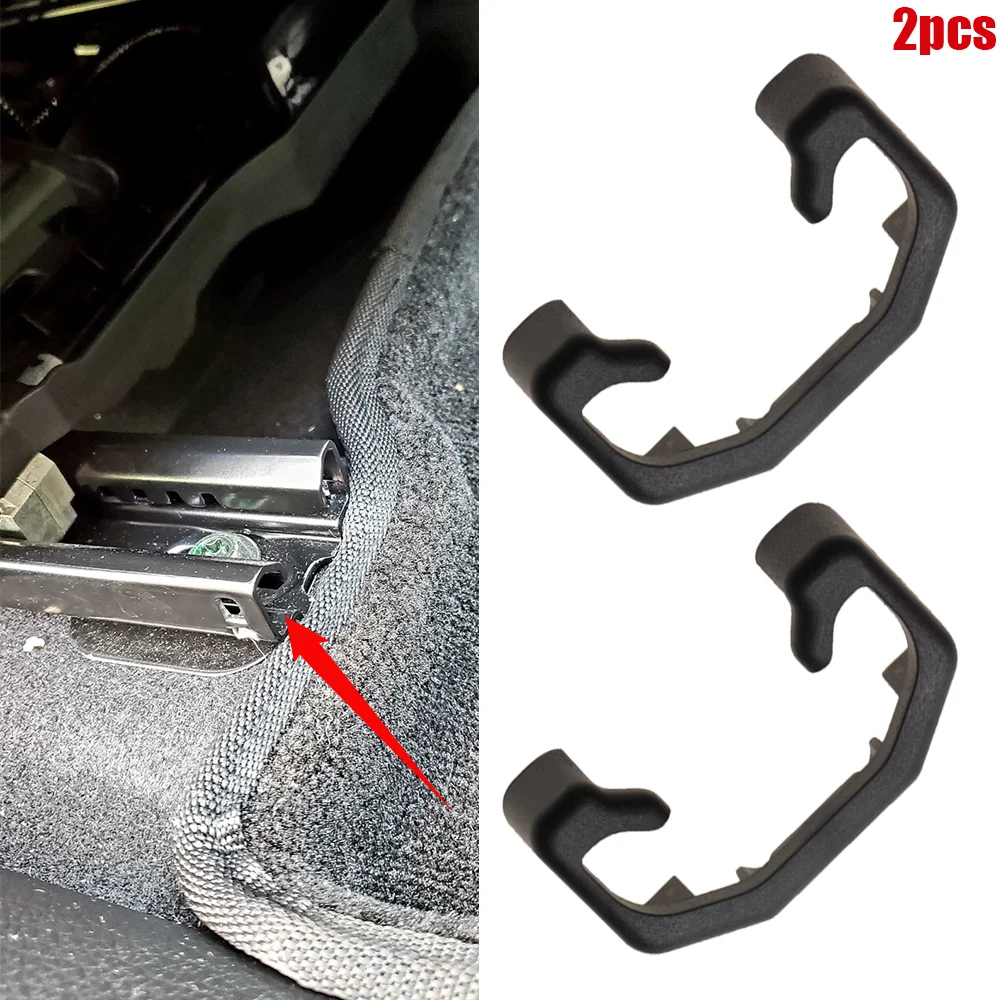 

2x зажим для переднего сиденья автомобиля, накладка на направляющую, черная для Nissan X-Trail T32 2014-2021 Qashqai J11 2013-2021 Rogue Sport