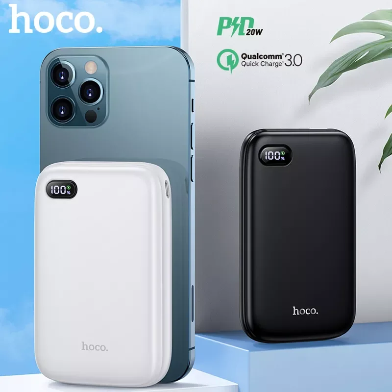 

NEW2023 hoco Power Bank 10000mAh 20000mAh QC3.0+PD 20W Portable External Battery Charger fast Charger Powerbank for iPhone 11 12